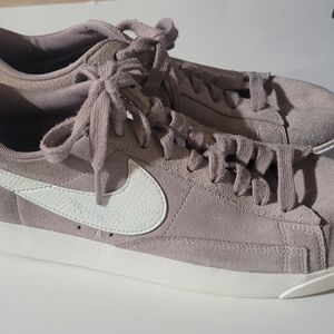 Nike Suede Sneakers in Lavender and White